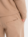 Ombre Clothing Pánská mikina s kapucí + tepláky - hnědá