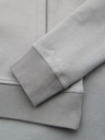 Ombre Clothing Pánská pletená bunda bomber - šedá