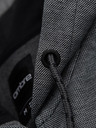 Ombre Clothing Pánská měkce strukturovaná mikina s kapucí - černá