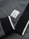Ombre Clothing Pánská měkce strukturovaná mikina s kapucí - černá