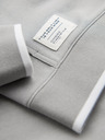 Ombre Clothing Pánská měkce strukturovaná mikina s kapucí - šedá
