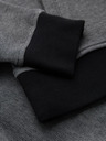 Ombre Clothing Pánská pletená bunda bomber - černá