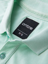 Ombre Clothing Bavlněná polokošile z piké úpletu - mátová