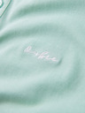 Ombre Clothing Bavlněná polokošile z piké úpletu - mátová