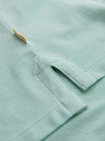 Ombre Clothing Bavlněná polokošile z piké úpletu - mátová