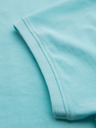 Ombre Clothing Bavlněná polokošile z piké úpletu - modrá