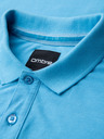 Ombre Clothing Bavlněná polokošile z piké úpletu - světle modrá