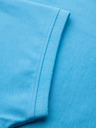 Ombre Clothing Bavlněná polokošile z piké úpletu - světle modrá