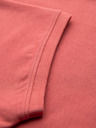 Ombre Clothing Bavlněná polokošile z piké úpletu - korálová