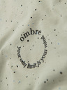 Ombre Clothing Pánské bavlněné tričko s potiskem a kulatým výstřihem - mint