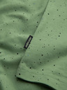 Ombre Clothing Pánské bavlněné tričko s potiskem a kulatým výstřihem - zelené