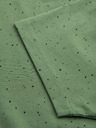 Ombre Clothing Pánské bavlněné tričko s potiskem a kulatým výstřihem - zelené