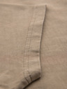 Ombre Clothing Bavlněné tričko s potiskem na prsou a zádech - tmavě béžové
