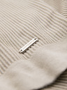 Ombre Clothing Pánské pletené tričko s knoflíky u výstřihu - světle šedé