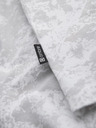 Ombre Clothing Pánské vzorované bavlněné tričko s krátkým rukávem - bílé