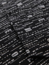 Ombre Clothing Bavlněné tričko s potiskem a kulatým výstřihem - černé