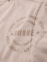 Ombre Clothing Bavlněné tričko s potiskem a kulatým výstřihem - černé