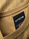 Ombre Clothing Bavlněné tričko s potiskem a kulatým výstřihem - tmavě olivově zelené