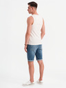 Ombre Clothing Pánské bavlněné basic tričko - bílé