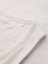 Ombre Clothing Pánské bavlněné basic tričko - bílé