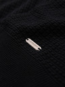 Ombre Clothing Pánské strukturované pletené tričko - černé