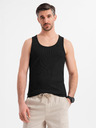 Ombre Clothing Pánské bavlněné basic tričko - černé