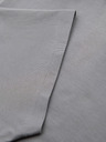 Ombre Clothing Pánské tričko s knoflíkovým výstřihem a semišovým lemem - šedé