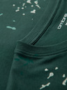 Ombre Clothing Pánské tričko s potiskem a kulatým výstřihem - zelené