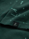 Ombre Clothing Pánské tričko s potiskem a kulatým výstřihem - zelené