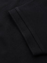 Ombre Clothing Pánská polokošile s výstřihem na zip - černá