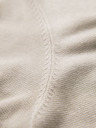 Ombre Clothing Pánská klasická pletená košile s žebrovanými manžetami - světle šedá