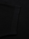 Ombre Clothing Pánská polokošile s otevřeným límečkem bez knoflíků - černá