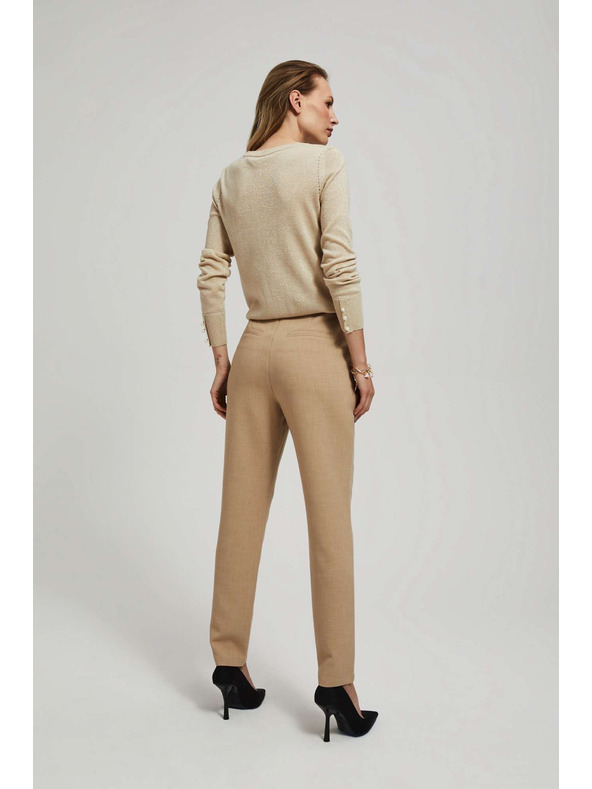 Moodo Béžové kalhoty mel