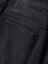Ombre Clothing Pánské šortky s elastickým pasem a pracím efektem - šedé