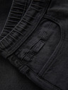 Ombre Clothing Pánské šortky s elastickým pasem a pracím efektem - šedé