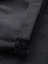 Ombre Clothing Pánské krátké džínové šortky s roztržením a ohrnutou nohavicí - šedé