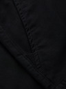 Ombre Clothing Pánské bavlněné šortky s elastickým pasem - černé