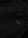 Ombre Clothing Pánské bavlněné šortky s elastickým pasem - černé