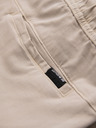 Ombre Clothing Pánské šortky volného střihu s cargo kapsami - krémové