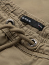 Ombre Clothing Pánské šortky volného střihu s cargo kapsami - světle olivové
