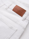 Ombre Clothing Pánské džínové šortky klasického střihu - bílé