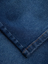 Ombre Clothing Pánské džínové šortky klasického střihu - tmavě modré