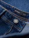 Ombre Clothing Pánské džínové šortky klasického střihu - tmavě modré