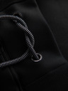 Ombre Clothing Pánské tepláky s kontrastním lemováním - černé