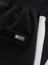 Ombre Clothing Pánské tepláky s kontrastním lemováním - černé