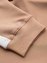 Ombre Clothing Pánské tepláky joggers s kontrastními pruhy - béžové
