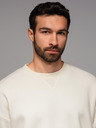 Ombre Clothing Klasická unisex mikina s kulatým výstřihem - krémová