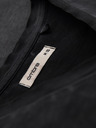 Ombre Clothing Pánské bavlněné tričko s výstřihem do V a sepraným efektem - černé