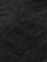 Ombre Clothing Pánské bavlněné tričko s výstřihem do V a sepraným efektem - černé