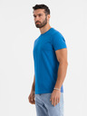 Ombre Clothing Pánské klasické bavlněné tričko BASIC - pískové